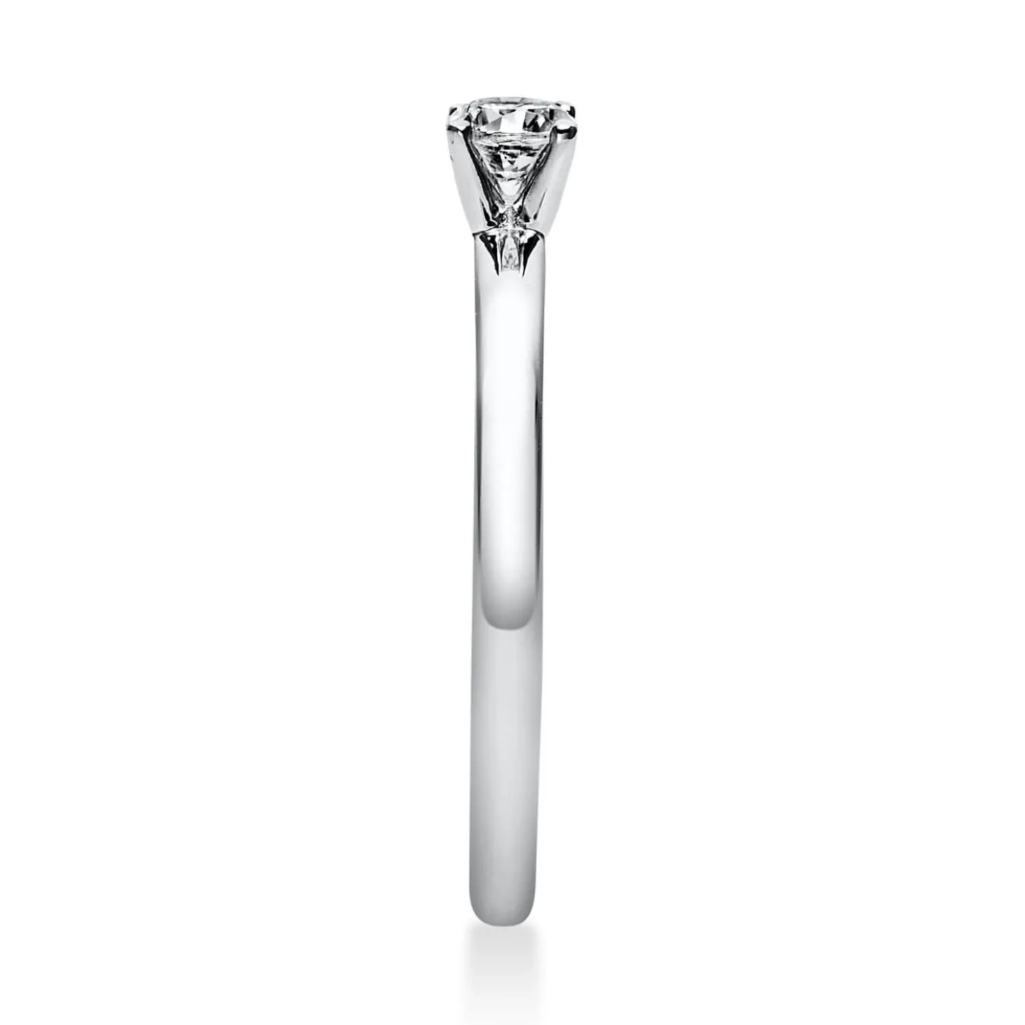 Solitär Ring Damenring aus 950 Platin mit Diamant Brillant 0,20 Ct. 4er-Krappe