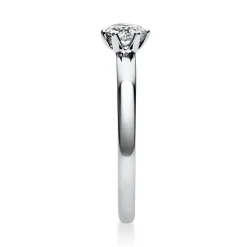 Solitär Ring Damenring aus 950 Platin mit Diamant Brillant 0,30 Ct. 6er-Krappe