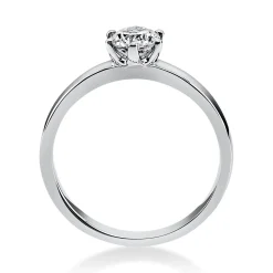 Solitär Ring Damenring aus 950 Platin mit Diamant Brillant 0,50 Ct. 6er-Krappe