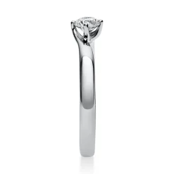 Solitär Ring Damenring aus 950 Platin mit Diamant Brillant 0,25 Ct 4er-Krappe