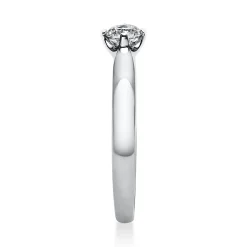 Solitär Ring Damenring aus 950 Platin mit Diamant Brillant 0,25 Ct 4er-Krappe