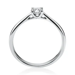 Solitär Ring Damenring aus 950 Platin mit Diamant Brillant 0,30 Ct. 4er-Krappe
