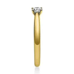 Solitär Ring Damenring 585 Gold Gelbgold Diamant Brillant 0,20 Ct. 4er-Krappe
