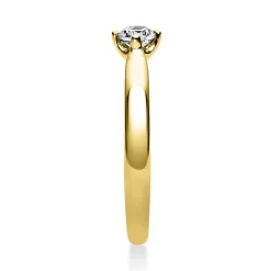 Solitär Ring Damenring 585 Gold Gelbgold Diamant Brillant 0,20 Ct. 4er-Krappe