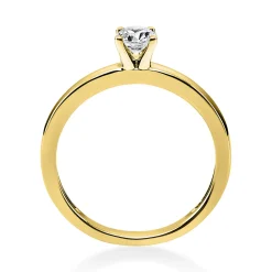 Solitär Ring Damenring 750 Gold Gelbgold Diamant Brillant 0,30 Ct. 4er-Krappe