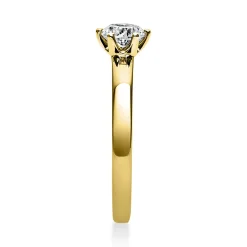 Solitär Ring Damenring 585 Gold Gelbgold Diamant Brillant 0,50 Ct. 6er-Krappe