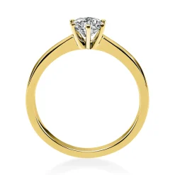 Solitär Ring Damenring 585 Gold Gelbgold Diamant Brillant 0,50 Ct. 6er-Krappe
