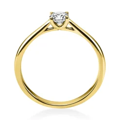 Solitär Ring Damenring 585 Gold Gelbgold Diamant Brillant 0,30 Ct. 4er-Krappe