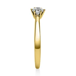 Solitär Ring Damenring 585 Gold Gelbgold Diamant Brillant 0,30 Ct. 6er-Krappe