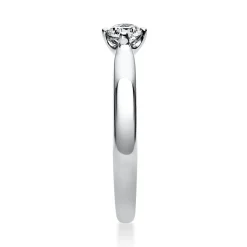 Solitär Ring Damenring 585 Gold Weißgold Diamant Brillant 0,20 Ct. 4er-Krappe
