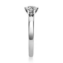 Solitär Ring Damenring 585 Gold Weißgold Diamant Brillant 0,50 Ct. 6er-Krappe