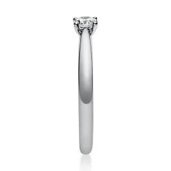Solitär Ring Damenring 750 Gold Weißgold Diamant Brillant 0,20 Ct. 4er-Krappe