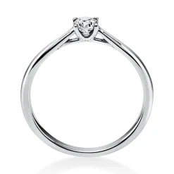 Solitär Ring Damenring 585 Gold Weißgold Diamant Brillant 0,20 Ct. 4er-Krappe