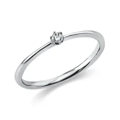 Solitär Ring Damenring 750 Gold Weißgold Diamant Brillant 0,70 Ct. 6er-Krappe