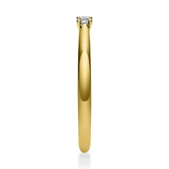 Solitär Ring 585 Gold Gelbgold Diamant Brillant 0,05 Ct 4er-Krappe B: 1,7mm