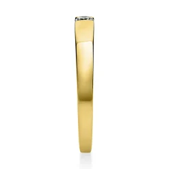 Solitär Ring Spannring aus 750 Gold Gelbgold mit Diamant Brillant 0,10 Ct.