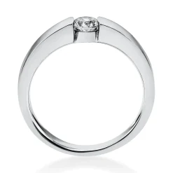Solitär Ring Spannring aus 950 Platin mit Diamant Brillant 0,25 Ct.