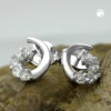 Stecker Ohrstecker mit Zirkonia aus echtem 925 Silber, Damen
