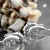 Stecker Ohrstecker Ohrschmuck, Delfin-Pärchen, 925 Silber, für Kinder