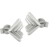 Stecker Ohrstecker Ohrschmuck, Winkel 3 fach, 925 Silber, Damen