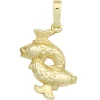 Sternzeichen Anhänger 11,1x17,8mm Fische 333 Gold Gelbgold Einhänger Damen