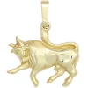 Sternzeichen Anhänger 17,2x15,9mm Stier 333 Gold Gelbgold Einhänger Damen