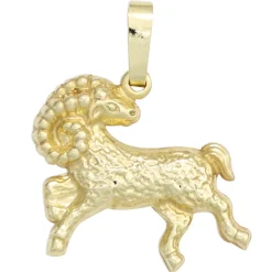 Sternzeichen Anhänger 15,8x15,2mm Widder 333 Gold Gelbgold Einhänger Damen