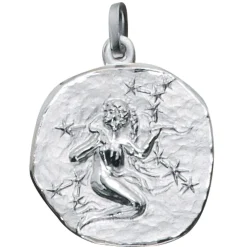 Sternzeichen Jungfrau - Anhänger 19,3x22,5mm aus 925 Echt Silber Halsschmuck