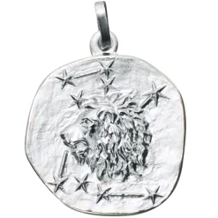 Sternzeichen Löwe - Anhänger 19,3x22,5mm aus 925 Echt Silber Halsschmuck