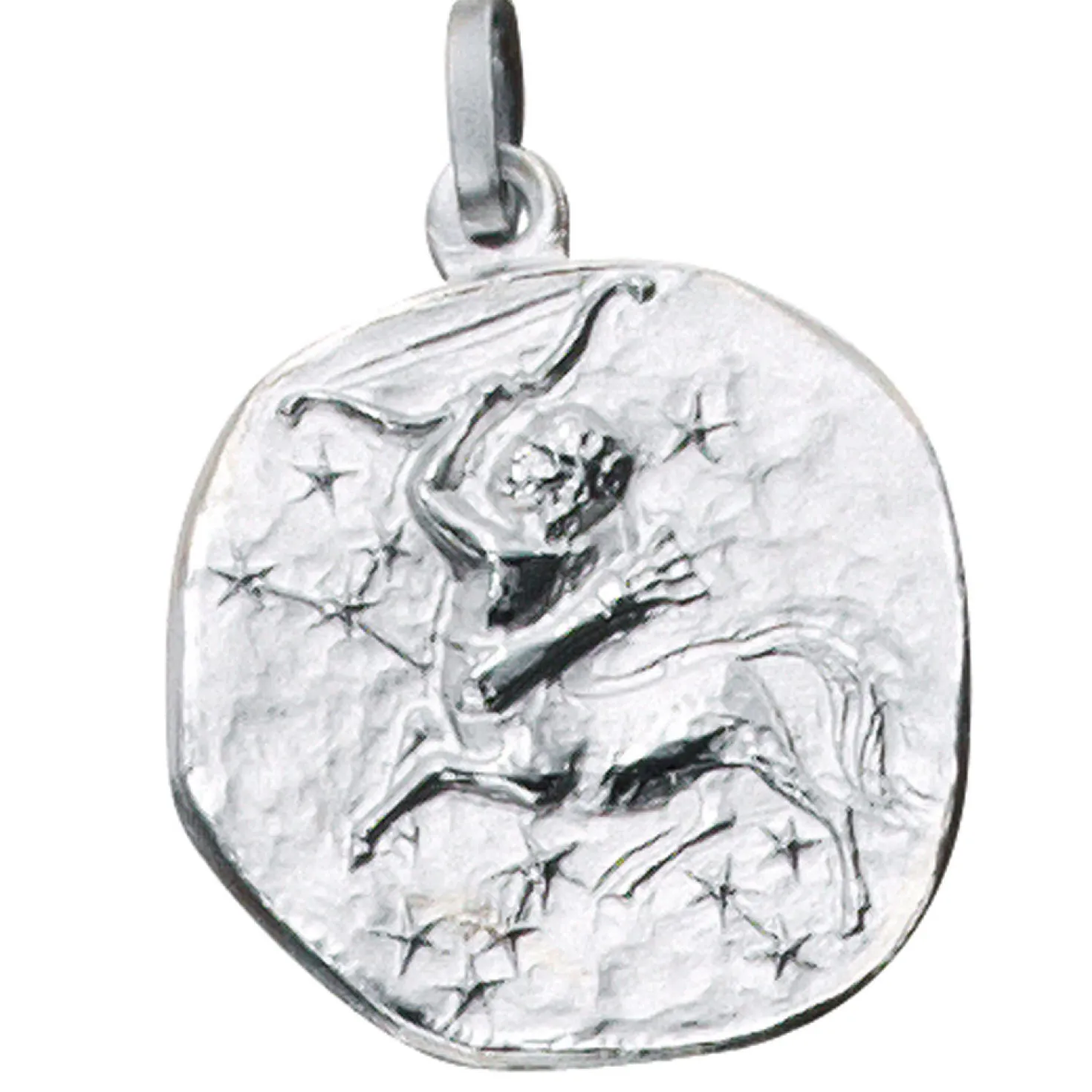 Sternzeichen Schütze - Anhänger 19,3x22,5mm aus 925 Echt Silber Halsschmuck