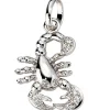 Sternzeichen Skorpion Anhänger 12,8x19,7mm mit Zirkonia 925 Silber rhodiniert
