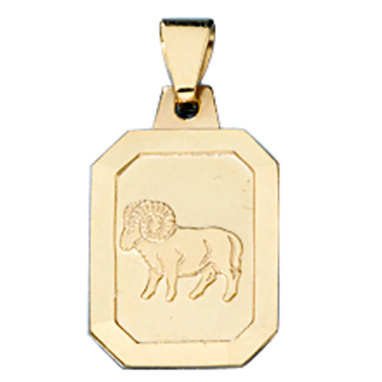 Sternzeichen Widder - Goldanhänger Anhänger 9,2x14,7mm 333 Gold Unisex
