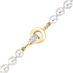 Verschluss Schließe Diamanten 0.1Ct & 585 Gelbgold Goldverschluss