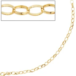 Weit-Anker Armband Bettelarmband aus 333 Gold Gelbgold für Einhänger Charms 19cm