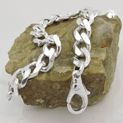 Weitpanzer Armschmuck Armband Armkette aus 925 Silber L: 21cm