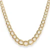Zwillingspanzerkette Goldkette Collier Halskette aus 585 Gold Gelbgold 45cm